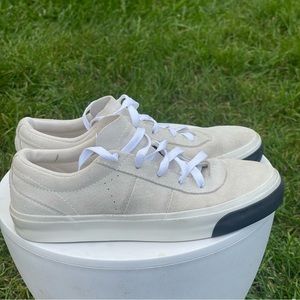 Converse One Star CC OX Shoes Womens 7 Triple Egret Ivory Suede Leather 163274C